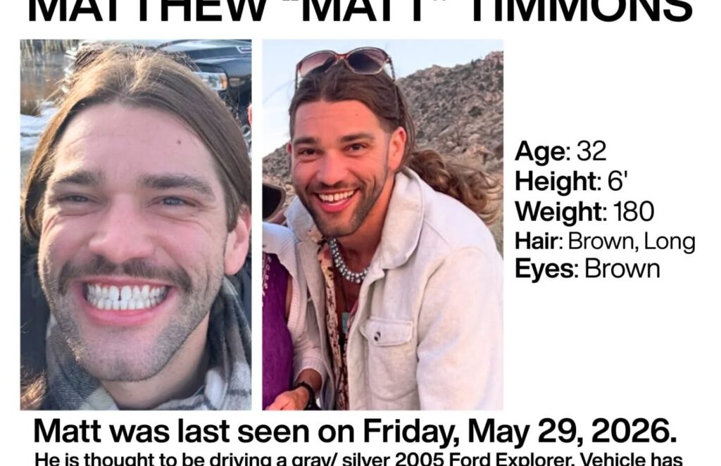Matt Timmons Missing in Minneapolis: Search Continues for 32-Year-Old Last Seen May 29, 2026