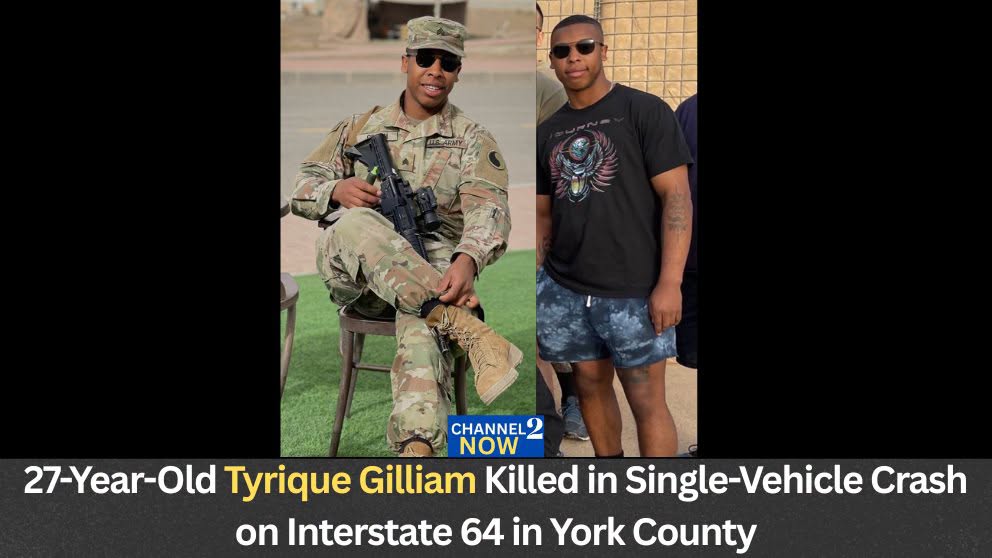 Tyrique Gilliam Obituary: 27-Year-Old Dies Following Single-Vehicle Crash on Interstate 64 in York County