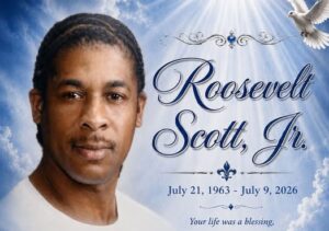 Roosevelt Scott Jr. Obituary News: Family Announces Passing and Funeral Arrangements