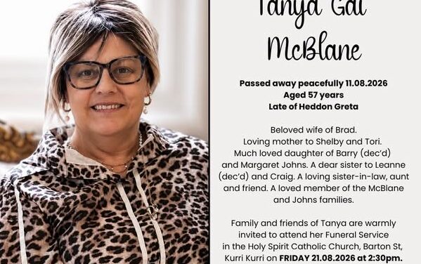 Tanya Gai McBlane Obituary, Cause of Death: Heddon Greta Community Mourns the Passing of Tanya Gai McBlane, 57