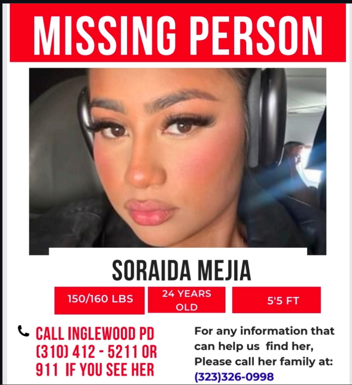 Soraida Mejia Missing: Inglewood Police Search for 24-Year-Old Woman Last Seen Near Manchester Avenue
