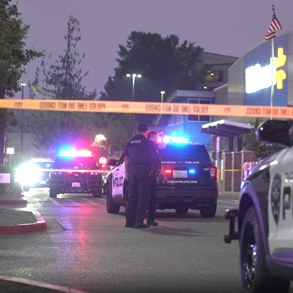 Shots fired at off-duty Tacoma officer during shoplifting arrest outside Walmart