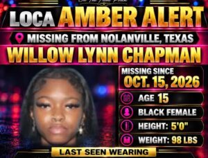 Willow Lynn Chapman Missing Alert: Willow Lynn Chapman, 15, Missing from Texas as AMBER Alert Prompts Urgent Public Appeal