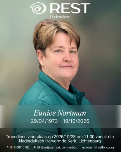 Lichtenburg Community Mourns Tragic Passing of Eunice Nortman